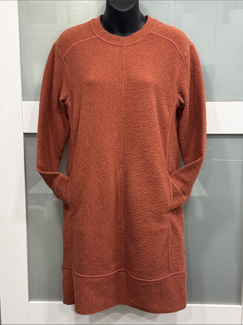 Lululemon On Repeat Textured Sweater Dress | Size 6 | Rustic Clay